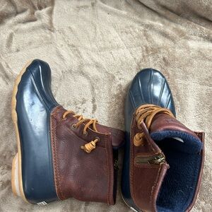 Sperry Brown and Blue Winter Boots